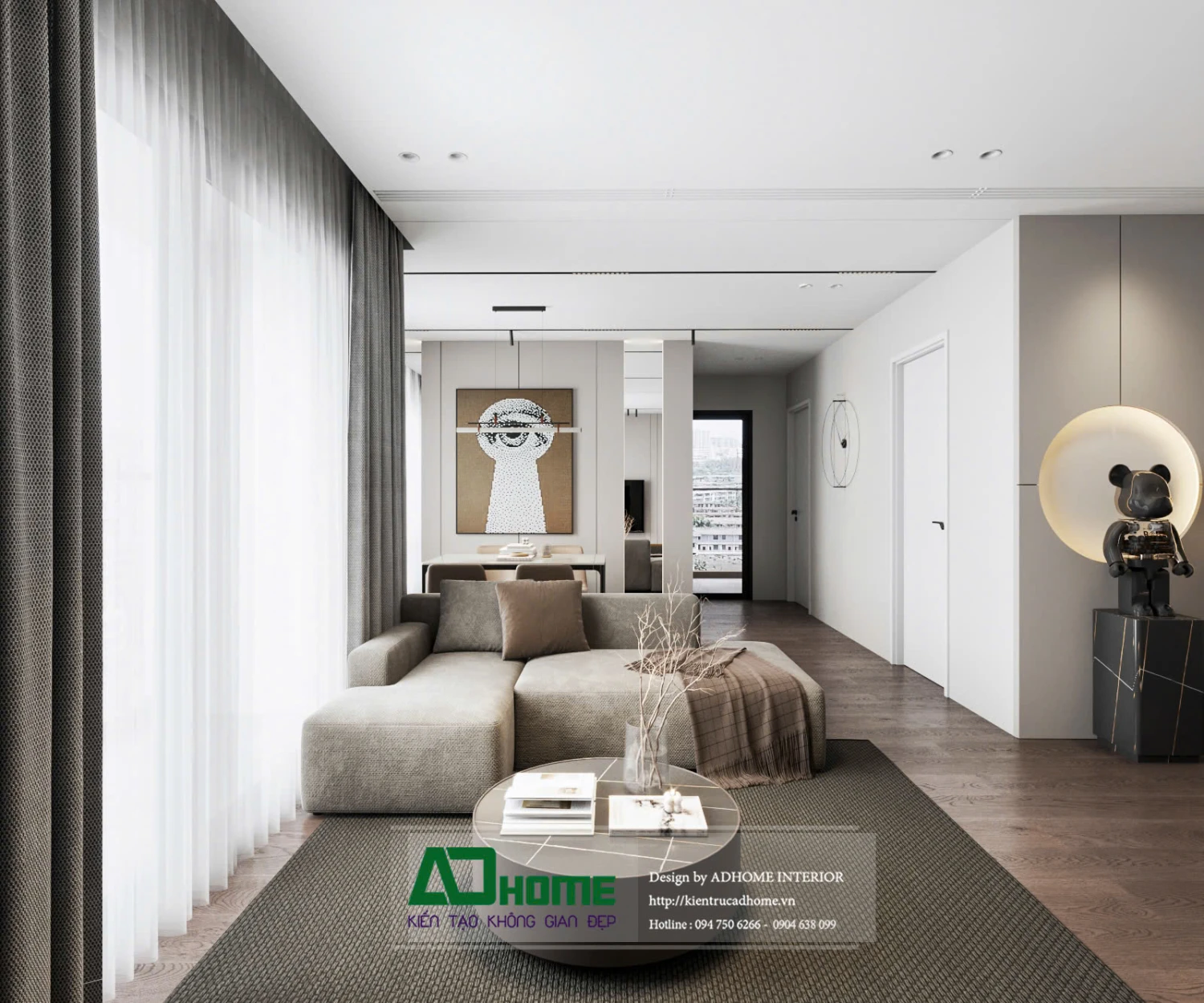 Thiết Kế Nội Thất Chung Cư Masteri Tại Smart City - Phong Cách Hiện Đại