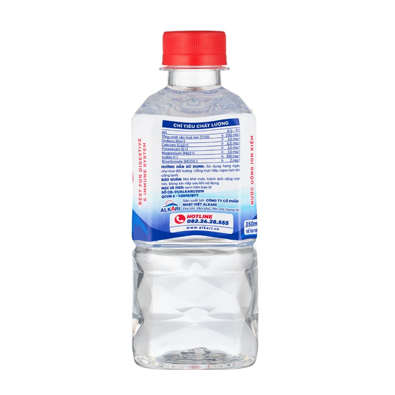 Nước ion kiềm Alkari pH9+ (350mlx24 chai)